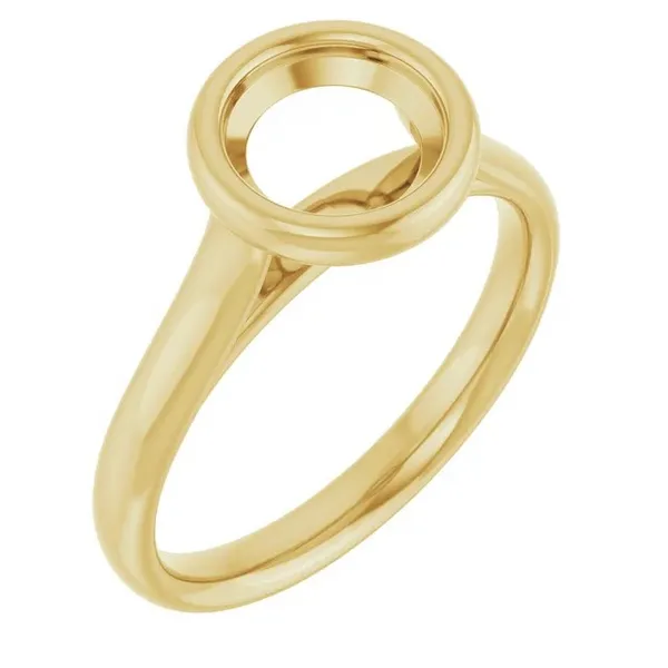 14k yellow gold solitaire bezel ring mounting Image 2 Lake Saint Louis Jewelers Lake Saint Louis, MO
