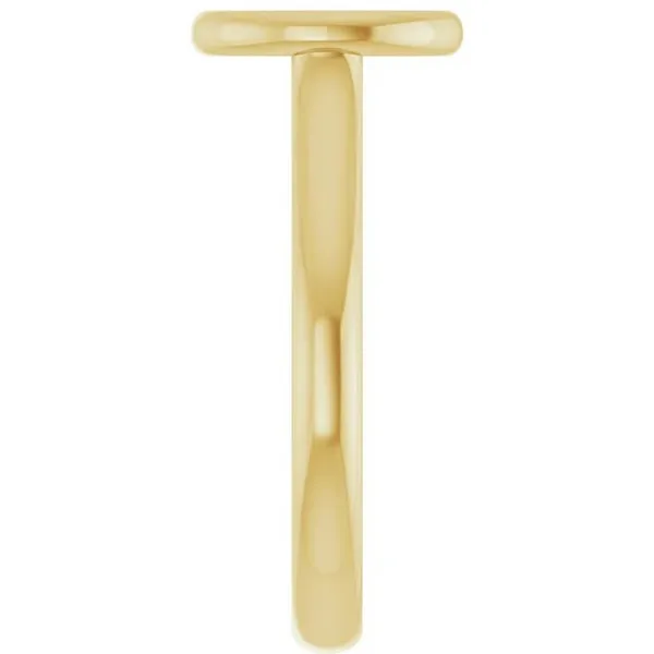 14k yellow gold oval bezel solitaire ring mounting Image 3 Lake Saint Louis Jewelers Lake Saint Louis, MO