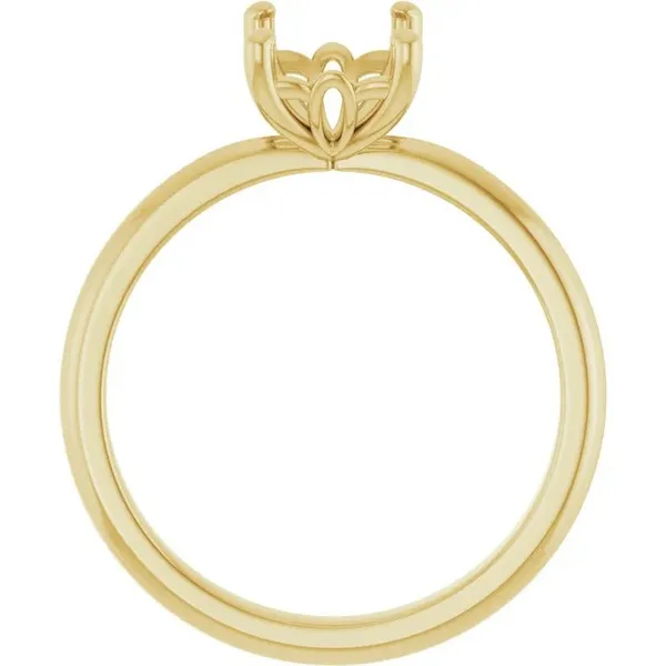 14k yellow gold solitaire ring mounting Image 5 Lake Saint Louis Jewelers Lake Saint Louis, MO