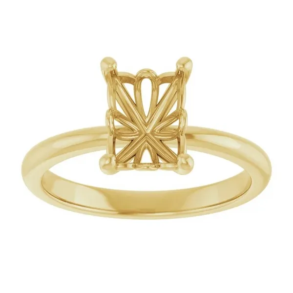 14k yellow gold solitaire ring mounting Lake Saint Louis Jewelers Lake Saint Louis, MO