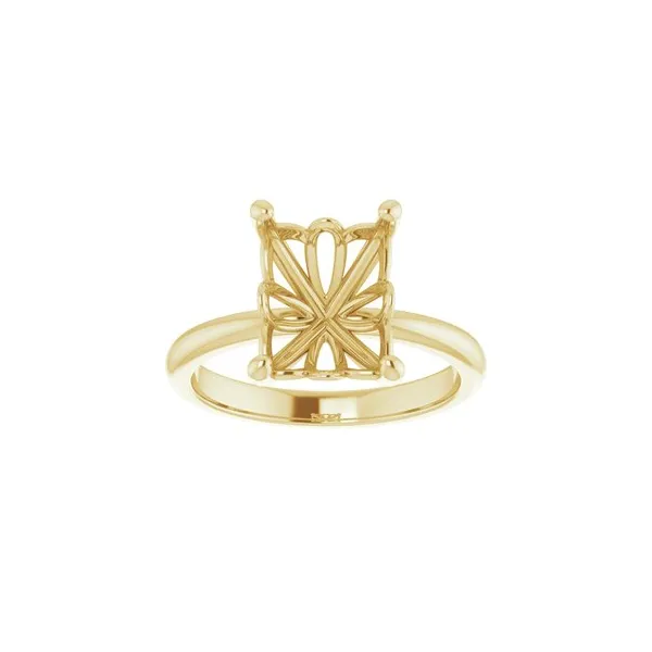 14k yellow gold solitaire ring mounting Lake Saint Louis Jewelers Lake Saint Louis, MO