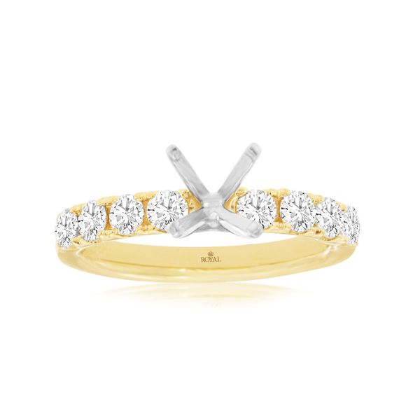 14k yellow gold natural diamond ring mounting. Lake Saint Louis Jewelers Lake Saint Louis, MO