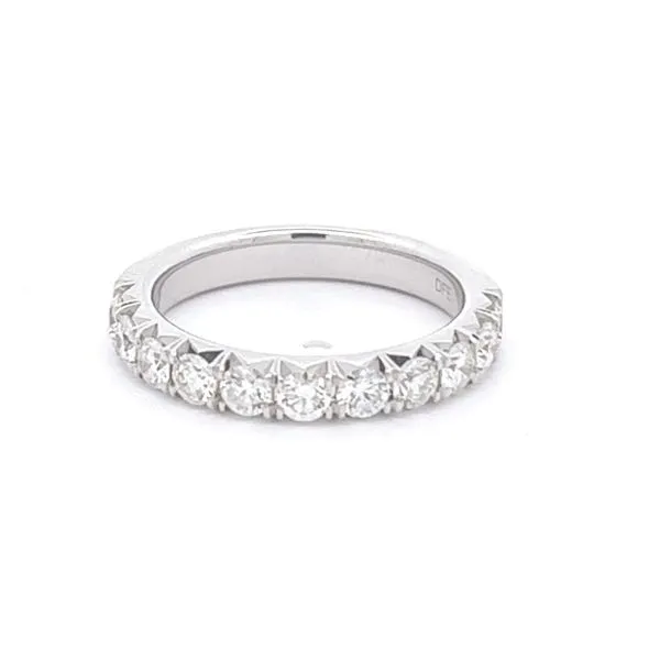 14k white gold natural diamond band Lake Saint Louis Jewelers Lake Saint Louis, MO