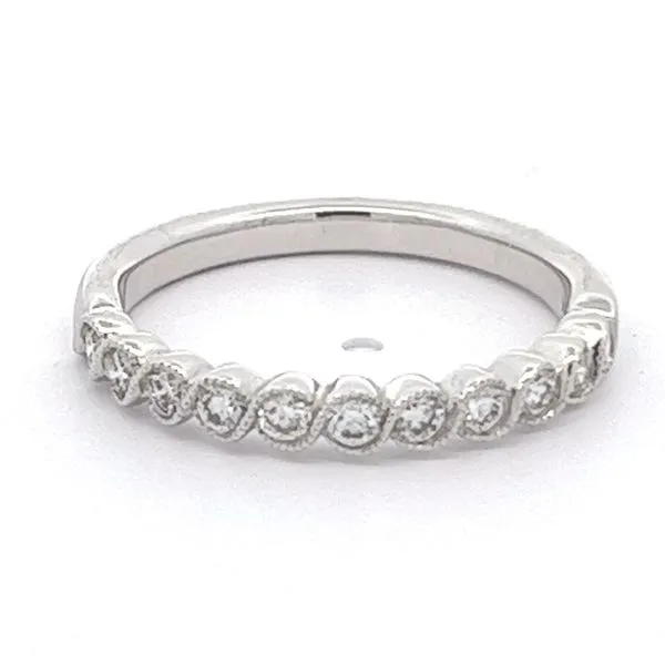 14K white gold natural diamond band Lake Saint Louis Jewelers Lake Saint Louis, MO