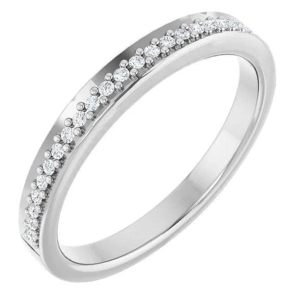 14k white gold natural diamond band Image 3 Lake Saint Louis Jewelers Lake Saint Louis, MO