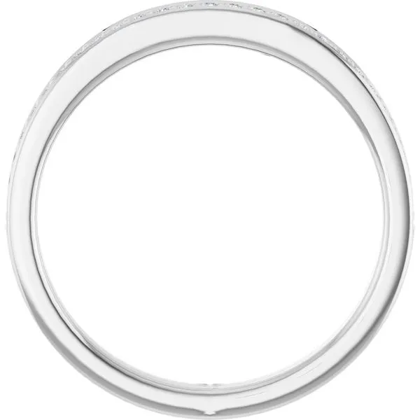 14k white gold natural diamond band Image 5 Lake Saint Louis Jewelers Lake Saint Louis, MO