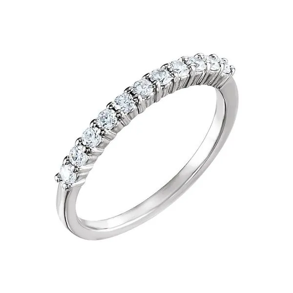 14k white gold natural diamond band Lake Saint Louis Jewelers Lake Saint Louis, MO
