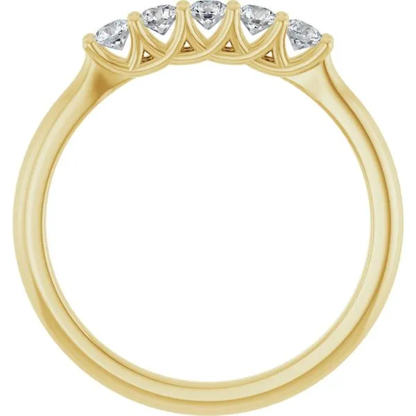 14k yellow gold natural diamond band Image 4 Lake Saint Louis Jewelers Lake Saint Louis, MO