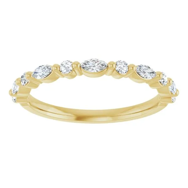 14k yellow gold natural diamond band Lake Saint Louis Jewelers Lake Saint Louis, MO