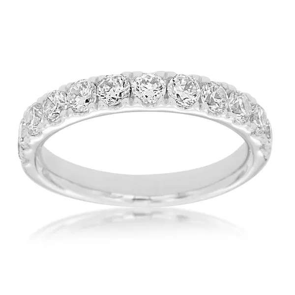 14k white gold natural diamond band Lake Saint Louis Jewelers Lake Saint Louis, MO