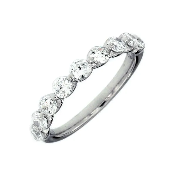 14k white gold natural diamond band Lake Saint Louis Jewelers Lake Saint Louis, MO