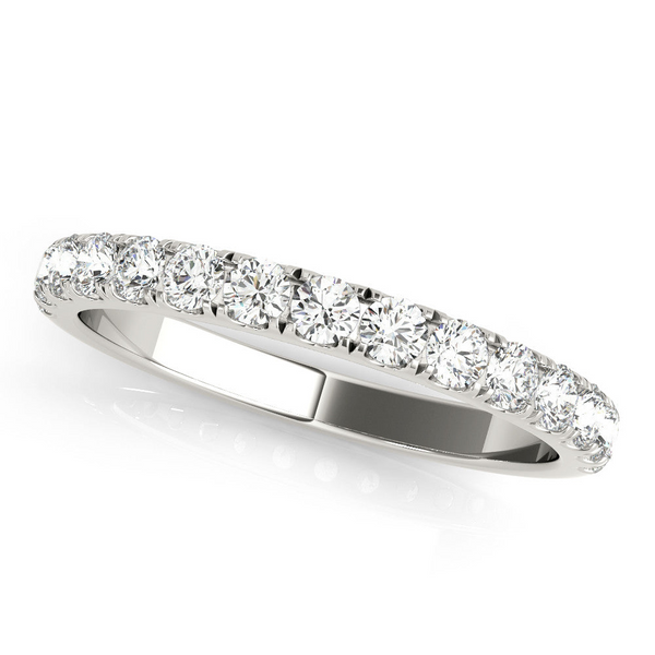 14k white gold natural diamond band Lake Saint Louis Jewelers Lake Saint Louis, MO