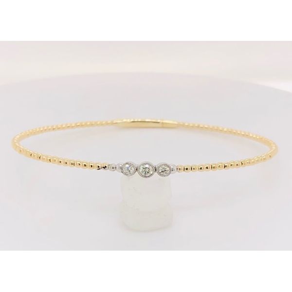 14k two tone gold natural diamond bracelet. Lake Saint Louis Jewelers Lake Saint Louis, MO