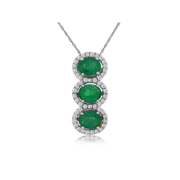 Emerald and Diamond Necklace Lake Saint Louis Jewelers Lake Saint Louis, MO