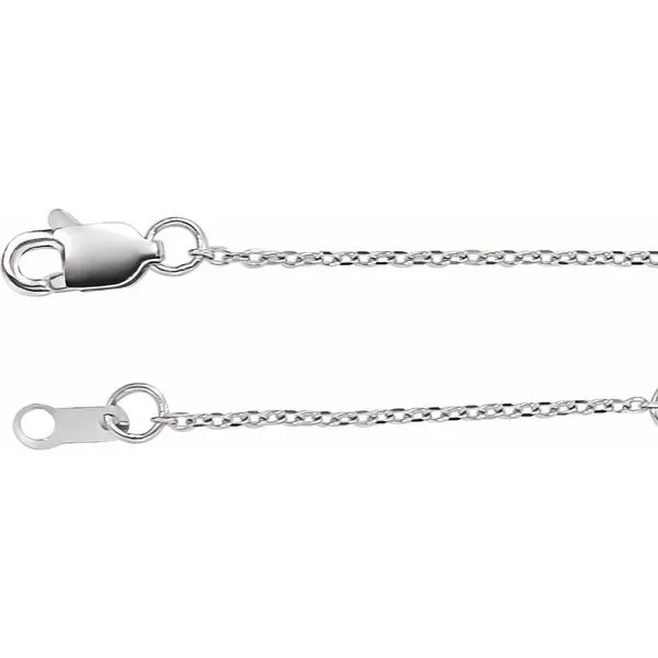 Sterling silver diamond cut cable chain. Lake Saint Louis Jewelers Lake Saint Louis, MO