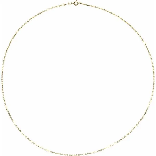 14K yellow gold diamond cut cable chain Image 3 Lake Saint Louis Jewelers Lake Saint Louis, MO