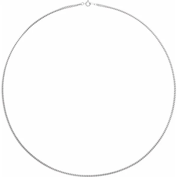 Sterling silver curb chain Image 2 Lake Saint Louis Jewelers Lake Saint Louis, MO