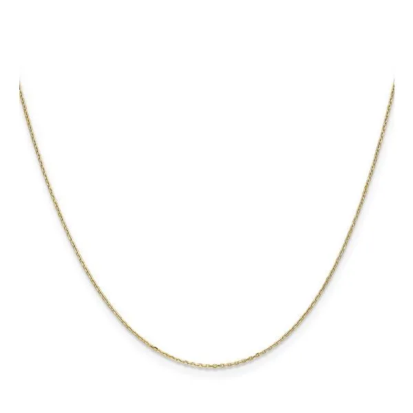 14K yellow gold diamond cut cable chain Image 2 Lake Saint Louis Jewelers Lake Saint Louis, MO