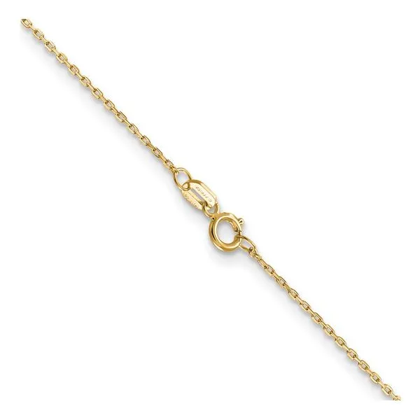 14K yellow gold diamond cut cable chain Image 3 Lake Saint Louis Jewelers Lake Saint Louis, MO