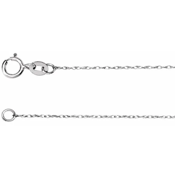 14K white gold rope chain Lake Saint Louis Jewelers Lake Saint Louis, MO