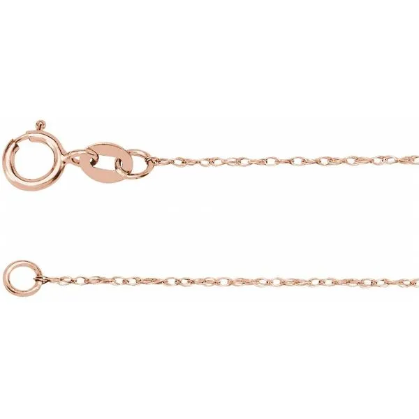 14K rose gold rope chain Lake Saint Louis Jewelers Lake Saint Louis, MO