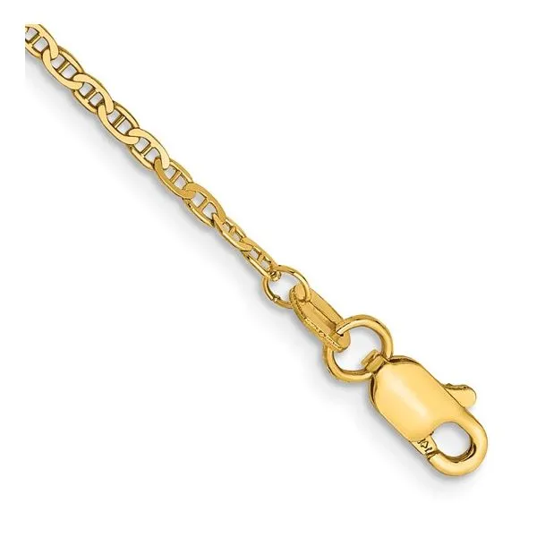 14K yellow gold diamond cut anchor chain. Lake Saint Louis Jewelers Lake Saint Louis, MO