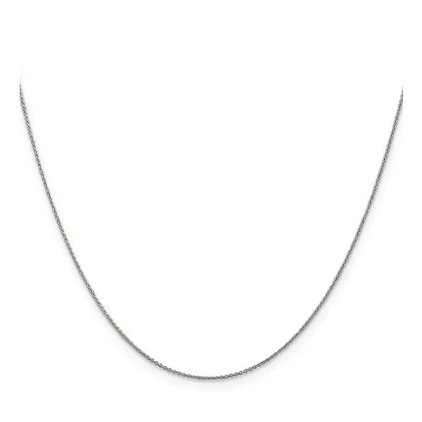 18K white gold cable chain Image 2 Lake Saint Louis Jewelers Lake Saint Louis, MO
