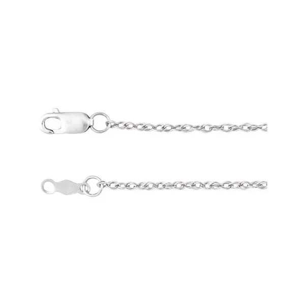 14k white gold rope chain Lake Saint Louis Jewelers Lake Saint Louis, MO