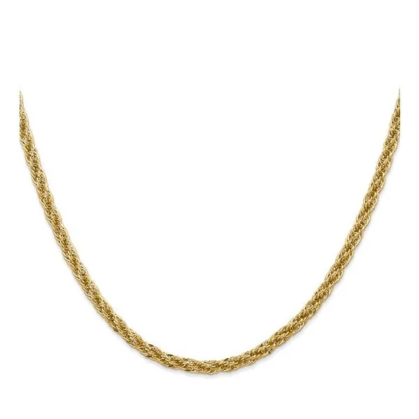 14k Yellow gold diamond cut rope chain Image 2 Lake Saint Louis Jewelers Lake Saint Louis, MO