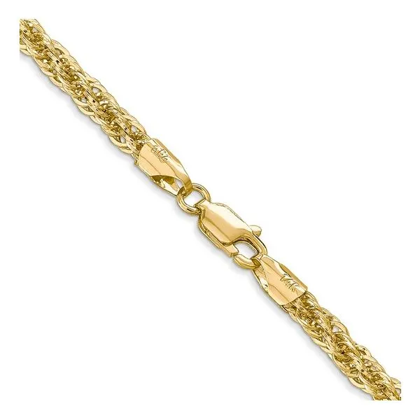 14k Yellow gold diamond cut rope chain Image 3 Lake Saint Louis Jewelers Lake Saint Louis, MO