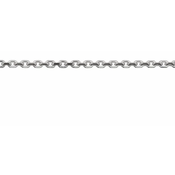 14k white gold diamond cut cable chain Image 2 Lake Saint Louis Jewelers Lake Saint Louis, MO