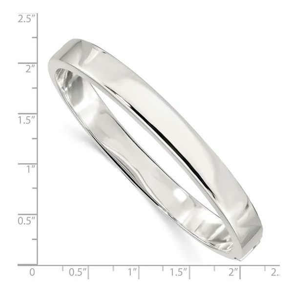 Sterling Silver Hinged Bangle Bracelet. Image 3 Lake Saint Louis Jewelers Lake Saint Louis, MO