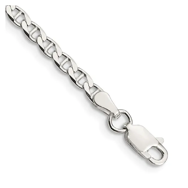 Sterling Silver 3.15mm Diamond Cut Flat Anchor Bracelet Lake Saint Louis Jewelers Lake Saint Louis, MO