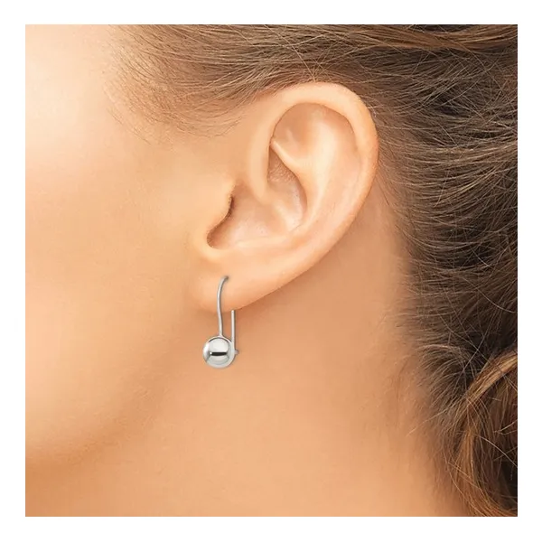 Sterling Silver 8mm Dangle Ball Post Earrings Image 4 Lake Saint Louis Jewelers Lake Saint Louis, MO