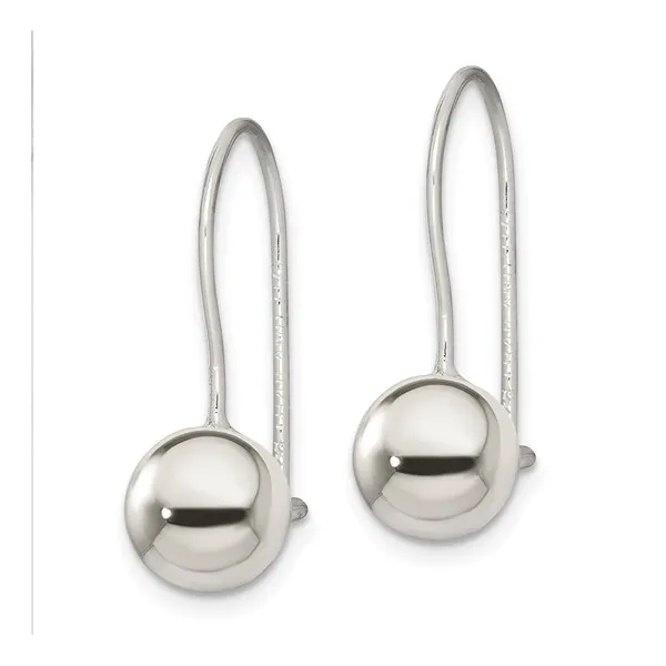 Sterling Silver 8mm Dangle Ball Post Earrings Image 2 Lake Saint Louis Jewelers Lake Saint Louis, MO
