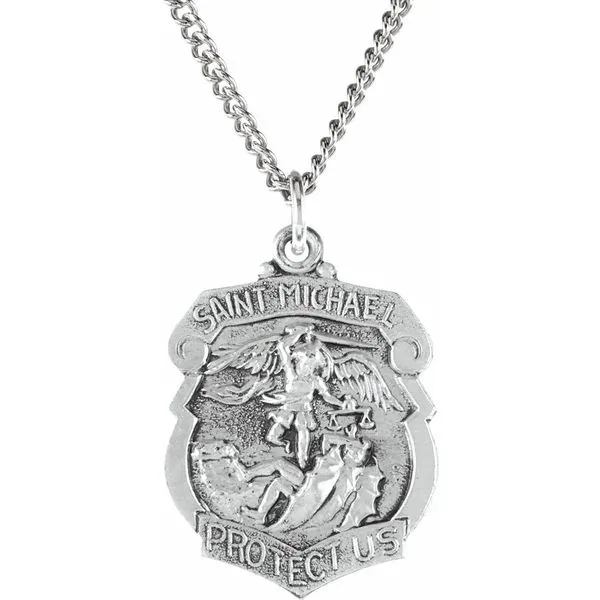 Sterling silver St. Michael Pendant Lake Saint Louis Jewelers Lake Saint Louis, MO