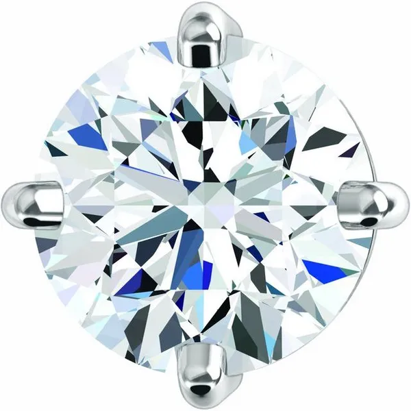 14K white gold natural diamond four prong slide solitaire pendant Lake Saint Louis Jewelers Lake Saint Louis, MO