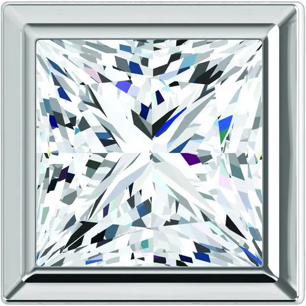 14K white gold natural diamond bezel slide pendant Lake Saint Louis Jewelers Lake Saint Louis, MO