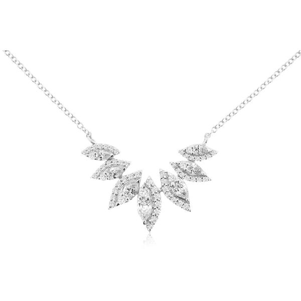 14k white gold natural diamond fashion halo pendant with 18