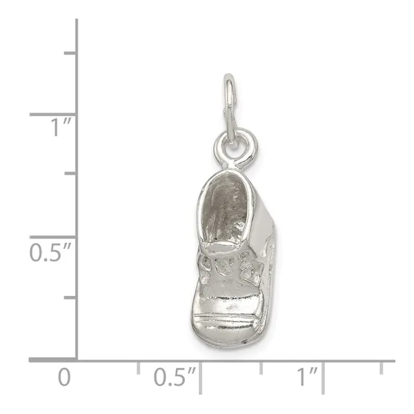 Sterling Silver baby shoe charm. Image 3 Lake Saint Louis Jewelers Lake Saint Louis, MO