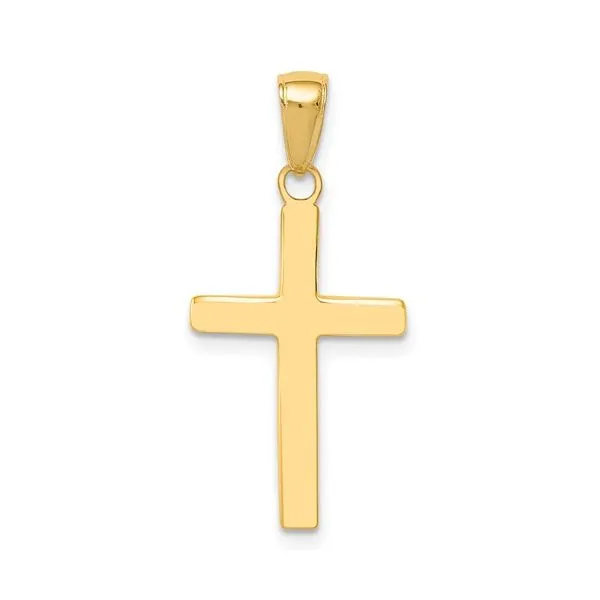 14K yellow gold polished cross pendant Lake Saint Louis Jewelers Lake Saint Louis, MO
