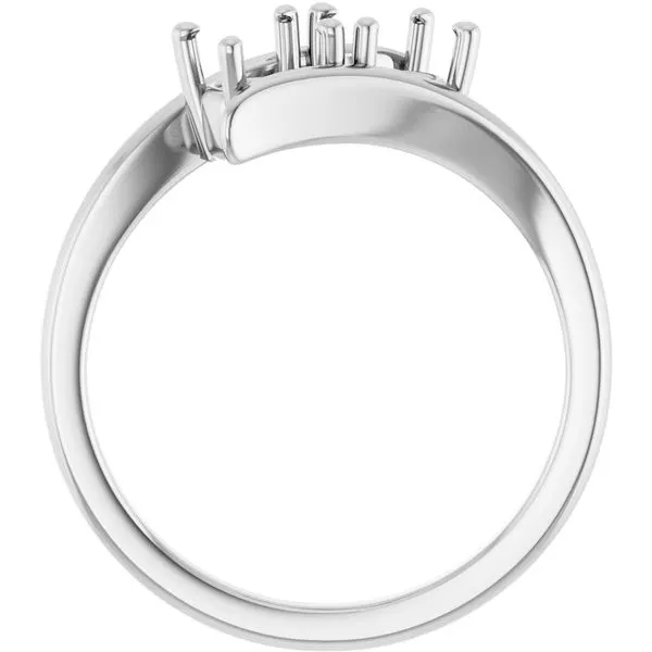 14k white gold two stone ring mounting Image 5 Lake Saint Louis Jewelers Lake Saint Louis, MO