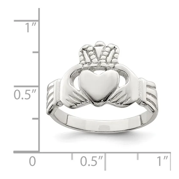 Sterling silver Claddagh Ring. Image 4 Lake Saint Louis Jewelers Lake Saint Louis, MO