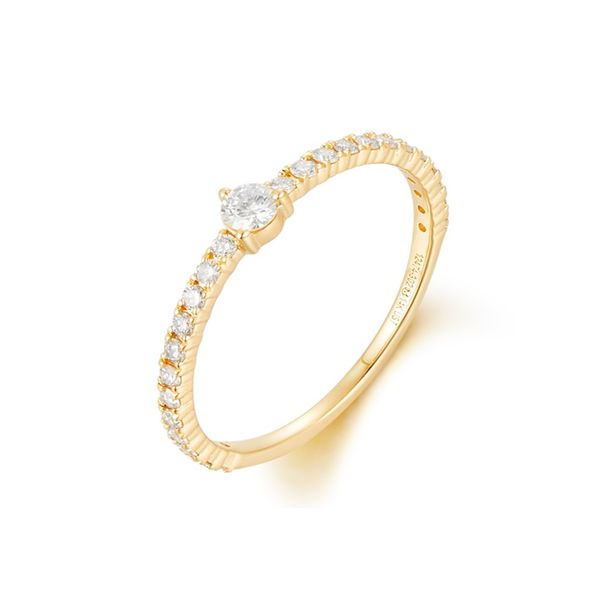14k yellow gold natural diamond band. Lake Saint Louis Jewelers Lake Saint Louis, MO