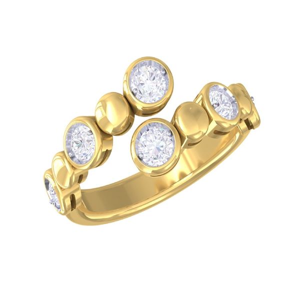 14k yellow gold natural diamond bypass ring. Lake Saint Louis Jewelers Lake Saint Louis, MO