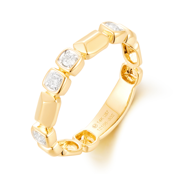 14k yellow gold natural diamond ring. Lake Saint Louis Jewelers Lake Saint Louis, MO