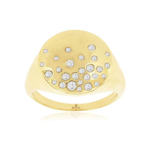 14k yellow gold natural diamond ring Lake Saint Louis Jewelers Lake Saint Louis, MO