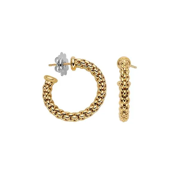 FOPE Essentials Yellow Gold Hoop Earrings La Mine d'Or Moncton, NB