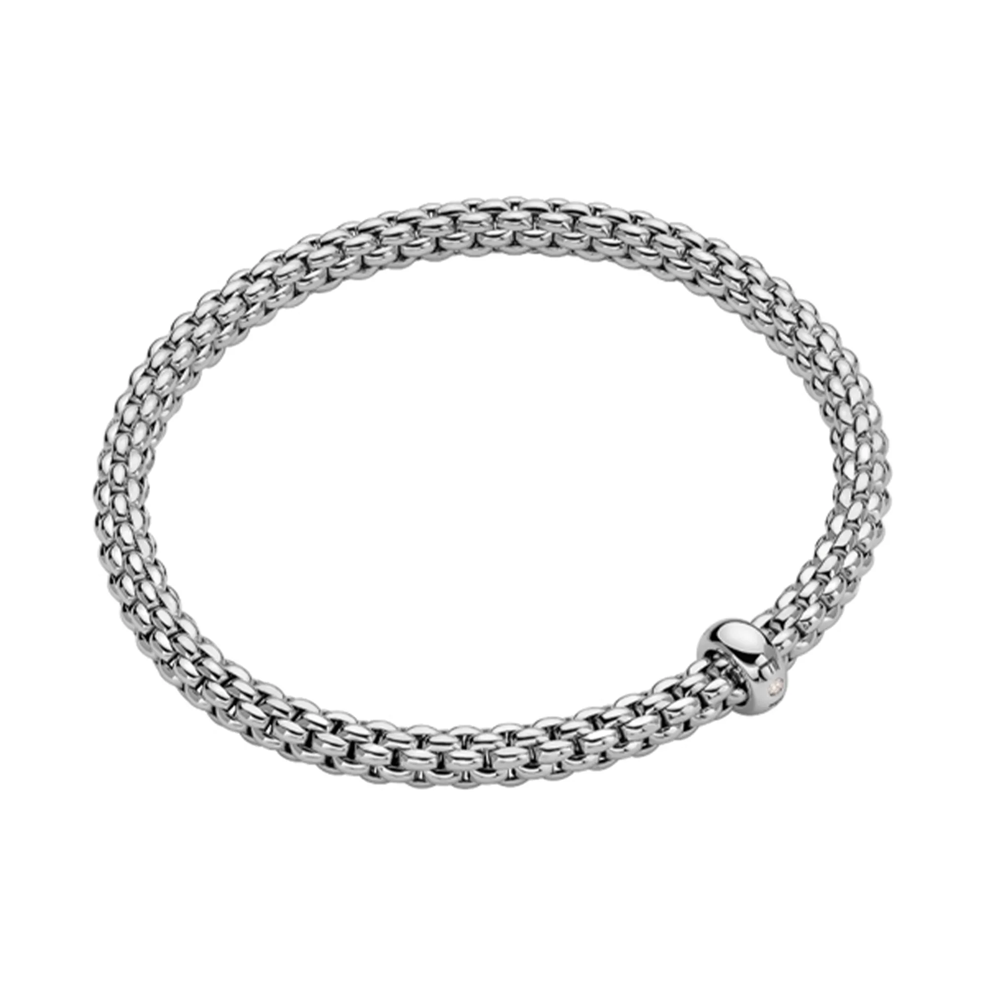 FOPE Solo Flex'it White Gold Bracelet Size M La Mine d'Or Moncton, NB