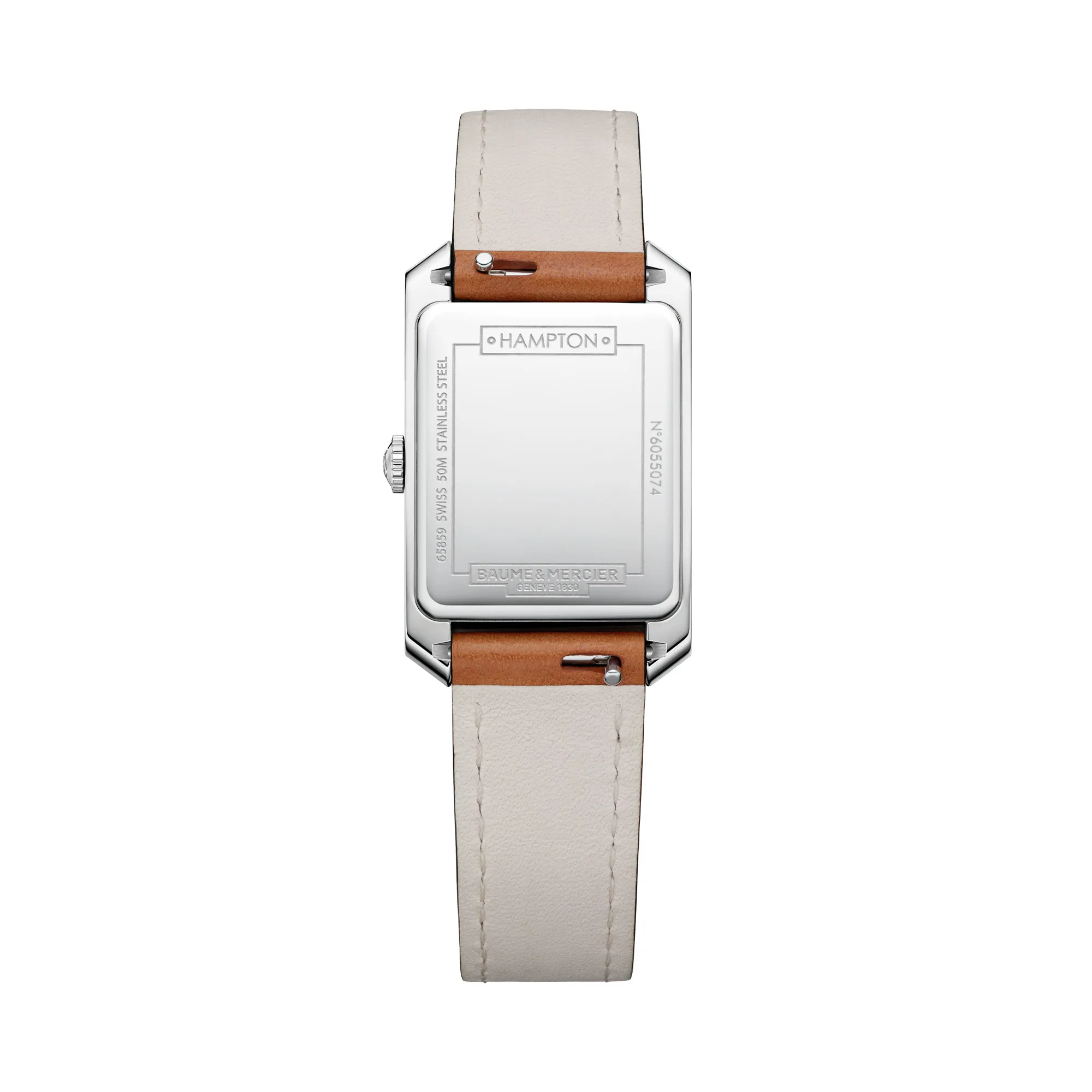 Baume & Mercier Hampton Ladies Quartz Watch Silver Dial 35x22mm Image 2 La Mine d'Or Moncton, NB